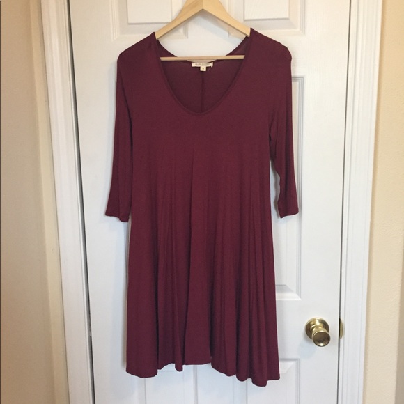 Red T-Shirt Dress - Picture 2 of 5